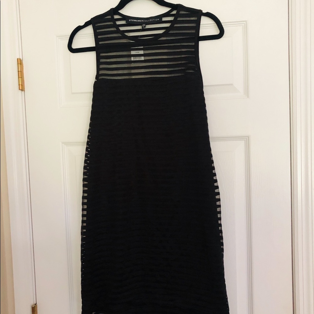 NWT Stowaway Collection Black Maternity Dress